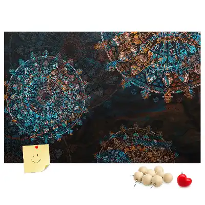 Korková nástenka s motívom mandaly