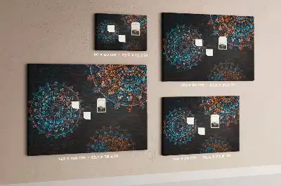 Korková nástenka s motívom mandaly