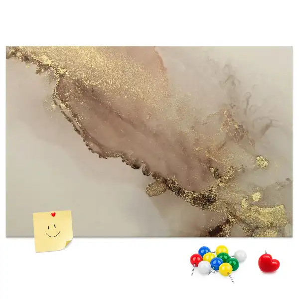 Korková nástenka Kameň so zlatým žilkovaním