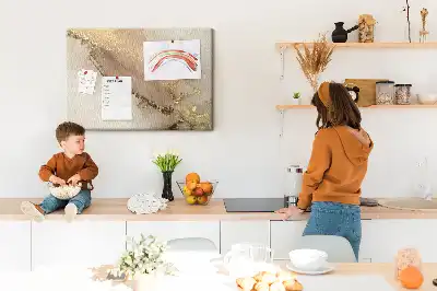 Korková nástenka Kameň so zlatým žilkovaním