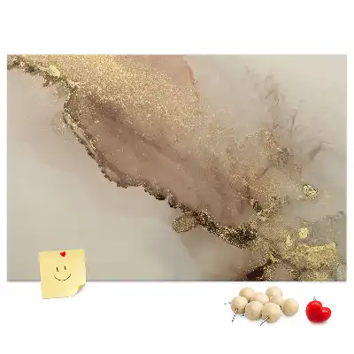 Korková nástenka Kameň so zlatým žilkovaním