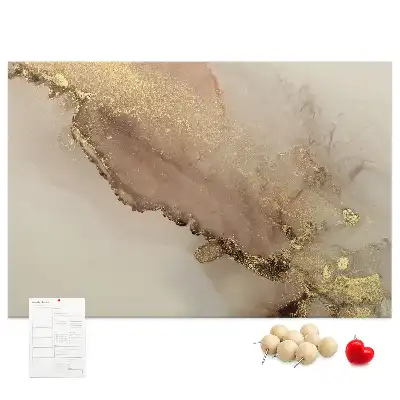 Korková nástenka Kameň so zlatým žilkovaním