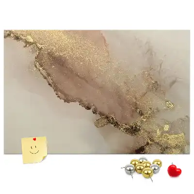 Korková nástenka Kameň so zlatým žilkovaním