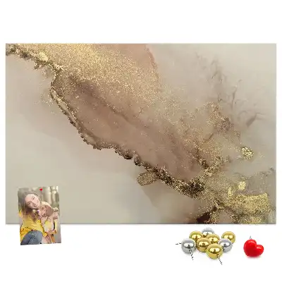 Korková nástenka Kameň so zlatým žilkovaním