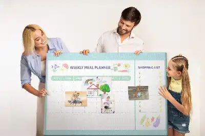 Korková nástenka na plánovanie jedálnička