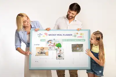 Nástenka do detskej izby s motívom kuchyne a organizérom na menu