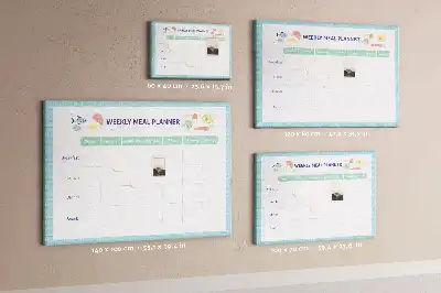 Nástenka do detskej izby s motívom kuchyne a organizérom na menu
