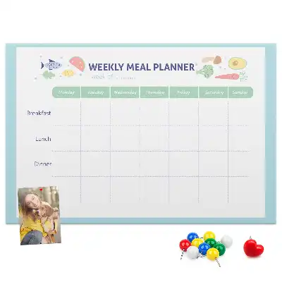 Nástenka do detskej izby s motívom kuchyne a organizérom na menu
