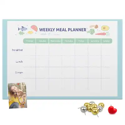 Nástenka do detskej izby s motívom kuchyne a organizérom na menu