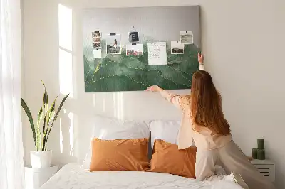 Korková nástenka s modernými rastlinnými motívmi