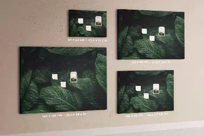 Korková nástenka s motívom tropickej monstery