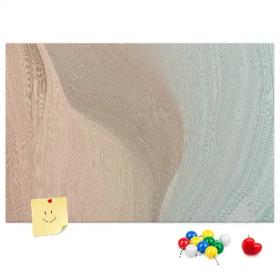 Korková nástenka Abstrakcia vĺn