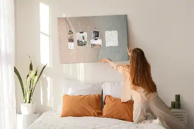 Korková nástenka s motívom abstrakcie vĺn