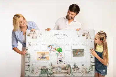 Korková nástenka Plánovač útulný dom