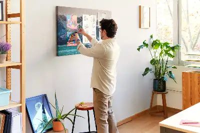 Nástenná nástenka do detskej izby v tvare veľryby vo vode
