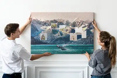 Nástenná nástenka do detskej izby v tvare veľryby vo vode