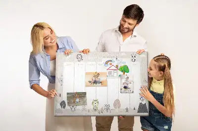 Korková nástenka organizér na týždenný harmonogram