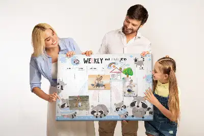Nástenná tabuľa do detskej izby Rozpis povinností