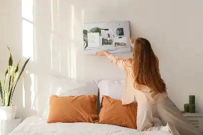 Korková nástenka s motívom abstraktných listov