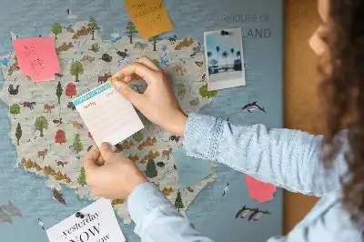 Korková nástenka s mapou zvierat Poľska