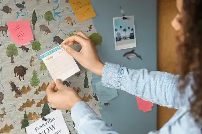 Korková nástenka s mapou zvierat Poľska