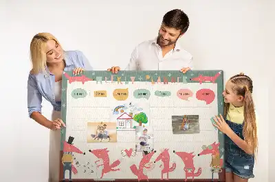 Detský týždenný organizér na stenu