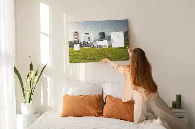 Korková nástenka Hory a pole
