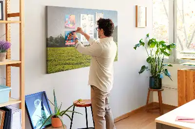 Korková nástenka Hory a pole