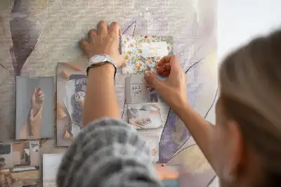 Nástenka do detskej izby s motívom akvarelových rastlín