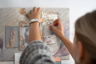 Nástenka do detskej izby s motívom akvarelových rastlín