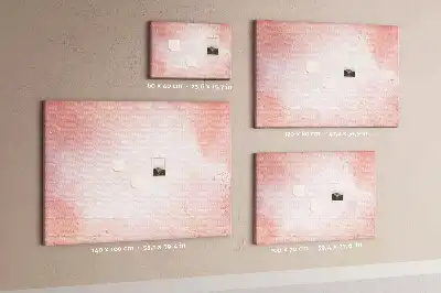 Nástenka do detskej izby v dizajne ružový mramor