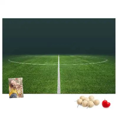 Nástenka do detskej izby s motívom futbalového ihriska