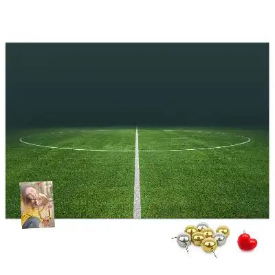 Nástenka do detskej izby s motívom futbalového ihriska