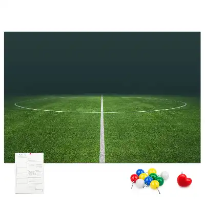 Nástenka do detskej izby s motívom futbalového ihriska