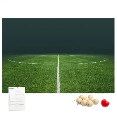 Nástenka do detskej izby s motívom futbalového ihriska