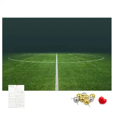 Nástenka do detskej izby s motívom futbalového ihriska