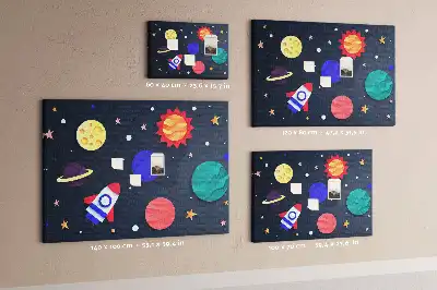 Korková nástenka Detský vesmír