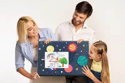 Korková nástenka Detský vesmír