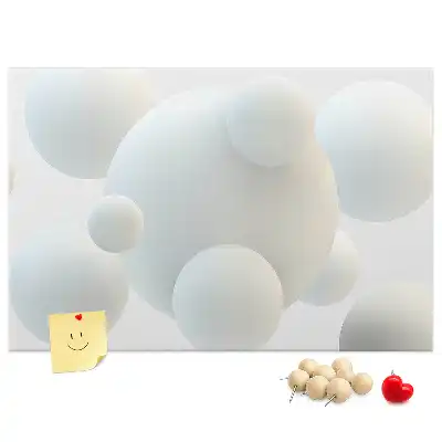 Nástenka do detskej izby s motívom abstraktných lôpt