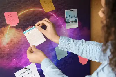 Korková nástenka s 3D motívom dymovej abstrakcie