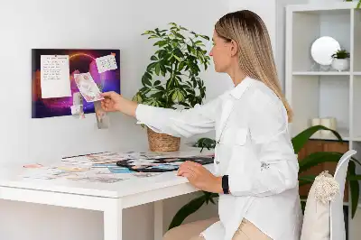 Korková nástenka s 3D motívom dymovej abstrakcie