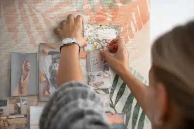 Korková nástenka Botanické listy