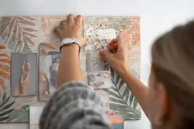 Korková nástenka Botanické listy