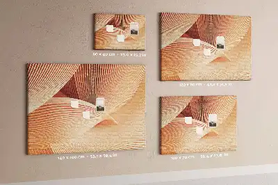 Nástenka do detskej izby s abstraktným vzorom vĺn