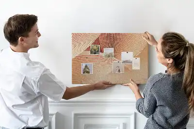 Nástenka do detskej izby s abstraktným vzorom vĺn