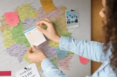 Korková nástenka s mapou Poľska