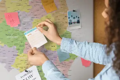 Korková nástenka s mapou Poľska