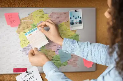 Korková nástenka s mapou Poľska