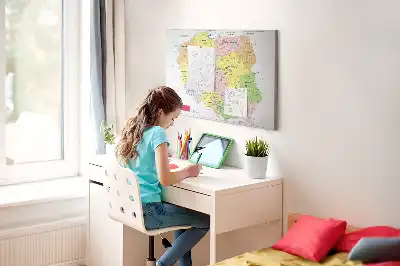 Nástenka do detskej izby s mapou poľských hraníc