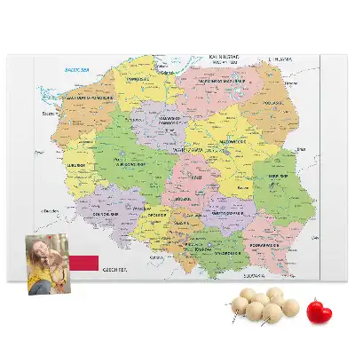 Nástenka do detskej izby s mapou poľských hraníc